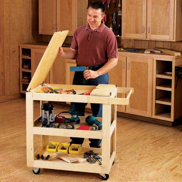 Woodworking Project Paper Plan to Build Getr-Done Shop Cart