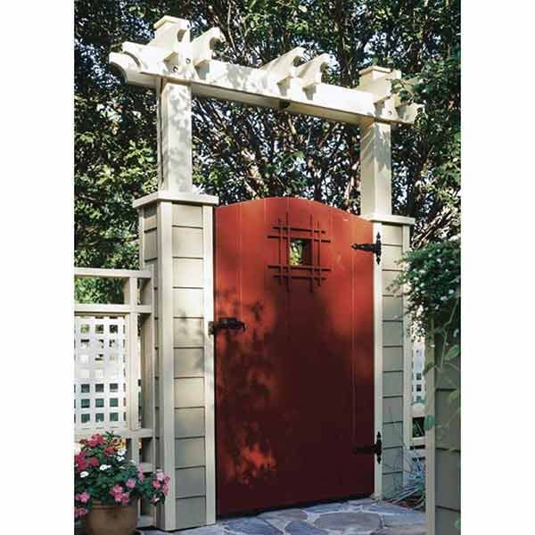 Woodworking Project Paper Plan to Build Grand Entrance Garden Gate