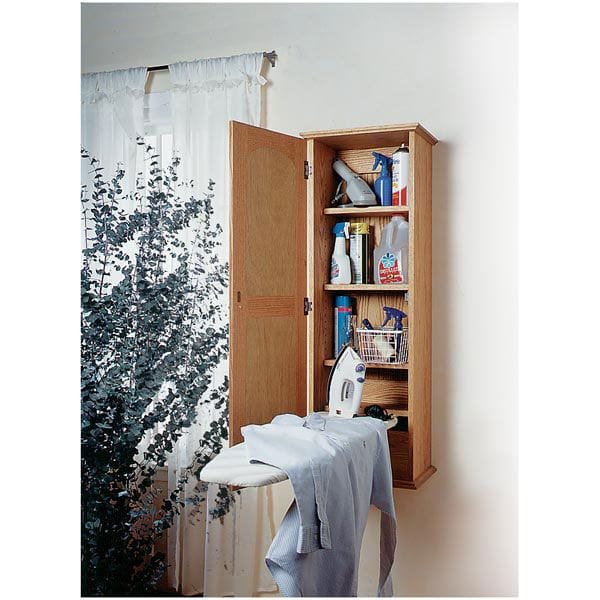 Woodworking Project Paper Plan to Build Ironing-Board Hideaway