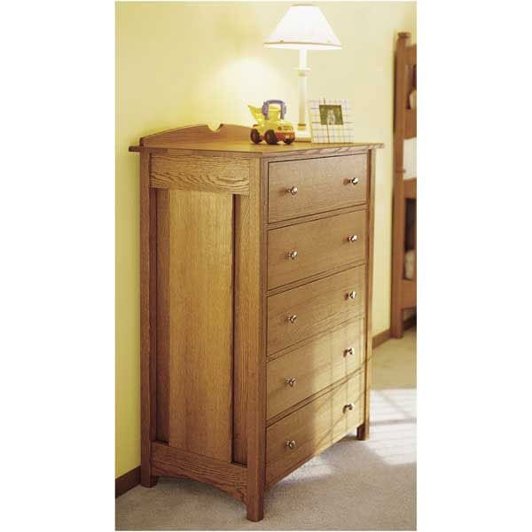 Woodworking Project Paper Plan to Build Kid's Oak Dresser