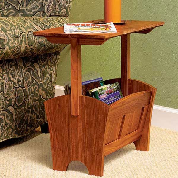 Woodworking Project Paper Plan to Build Magazine Rack/Table