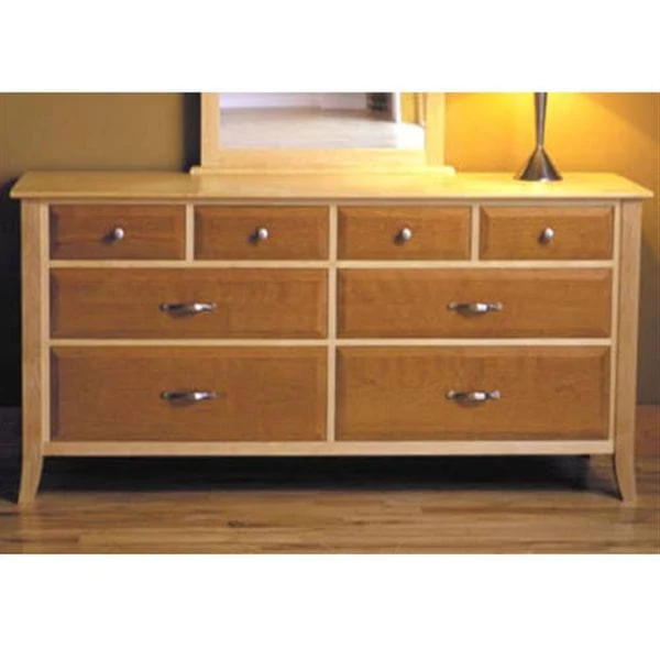 Woodworking Project Paper Plan to Build Maple & Cherry 8-Drawer Dresser