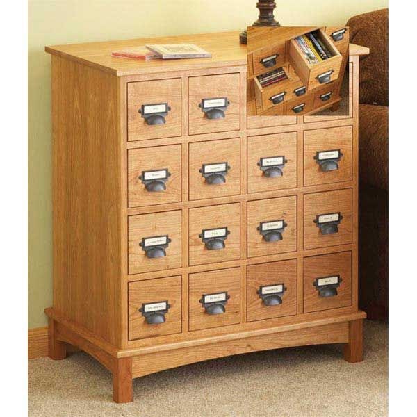 Woodworking Project Paper Plan to Build Media Cabinet