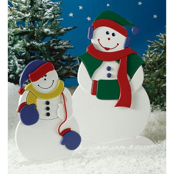 Woodworking Project Paper Plan to Build Mrs. Snow and Little Snowflake