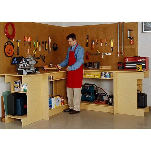 Woodworking Project Paper Plan to Build One-Day Workbench
