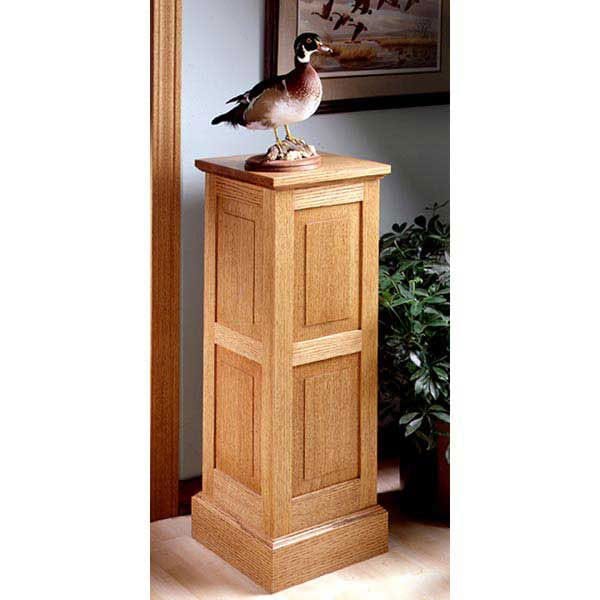 Woodworking Project Paper Plan to Build Panel-and-Frame Pedestal