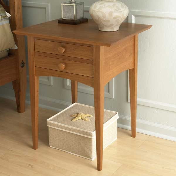 Woodworking Project Paper Plan to Build Pencil Post Nightstand