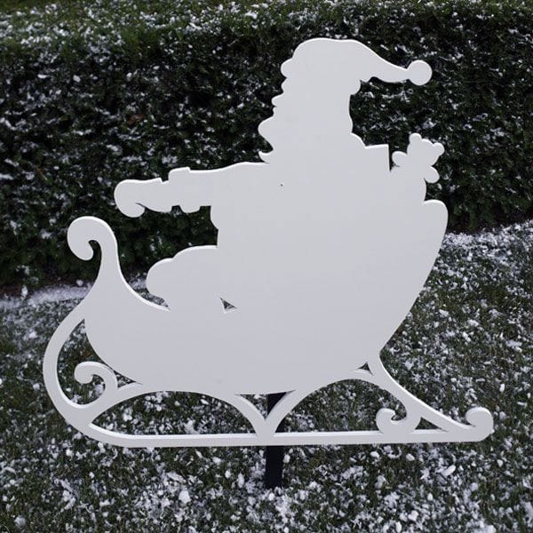 Woodworking Project Paper Plan to Build Santa with Sleigh