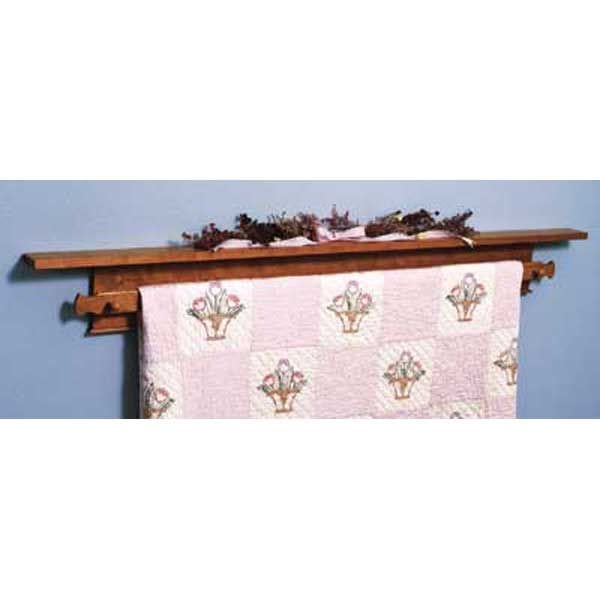 Woodworking Project Paper Plan to Build Shaker Quilt Hanger