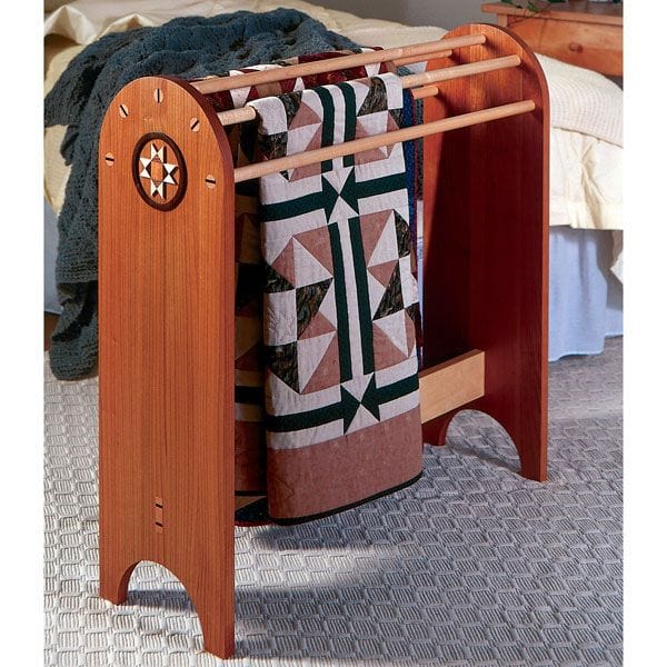 Woodworking Project Paper Plan to Build Shaker Quilt Stand