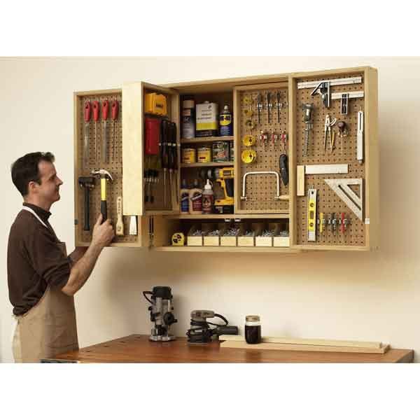 Woodworking Project Paper Plan to Build Shop-in-a-Box Tool Cabinet