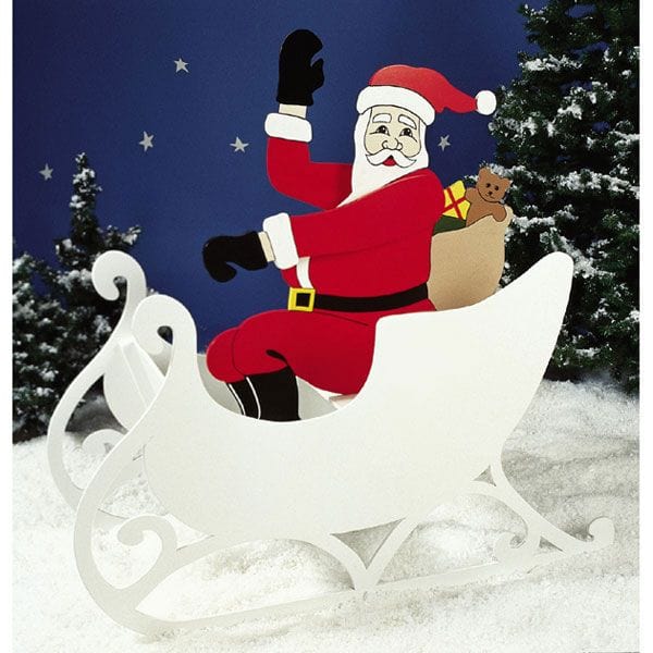 Woodworking Project Paper Plan to Build Sittin' Pretty Santa