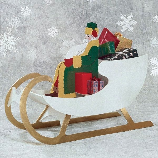 Woodworking Project Paper Plan to Build Sleigh For Saint Nick