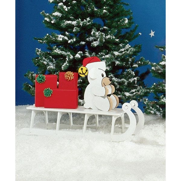 Woodworking Project Paper Plan to Build Sleigh Riding Teddy