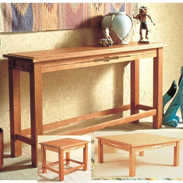 Woodworking Project Paper Plan to Build Southwest Trio of Tables