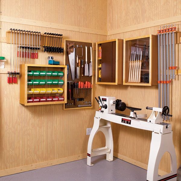 Woodworking Project Paper Plan to Build Super-Flexible Shop Storage