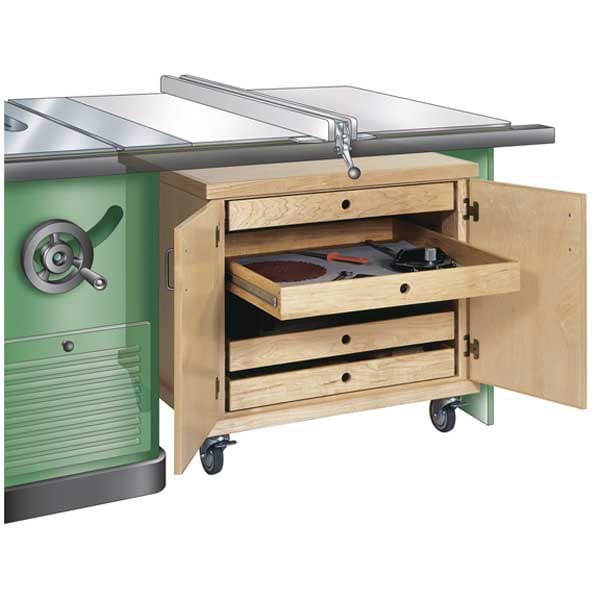 Woodworking Project Paper Plan to Build Tablesaw Accessories Cabinet