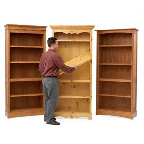 Woodworking Project Paper Plan to Build Trio of Bookcases