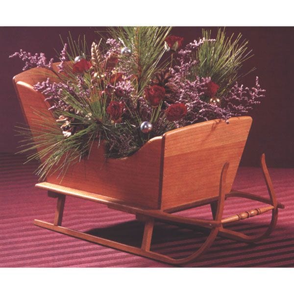 Woodworking Project Paper Plan to Build Vintage Tabletop Sleigh