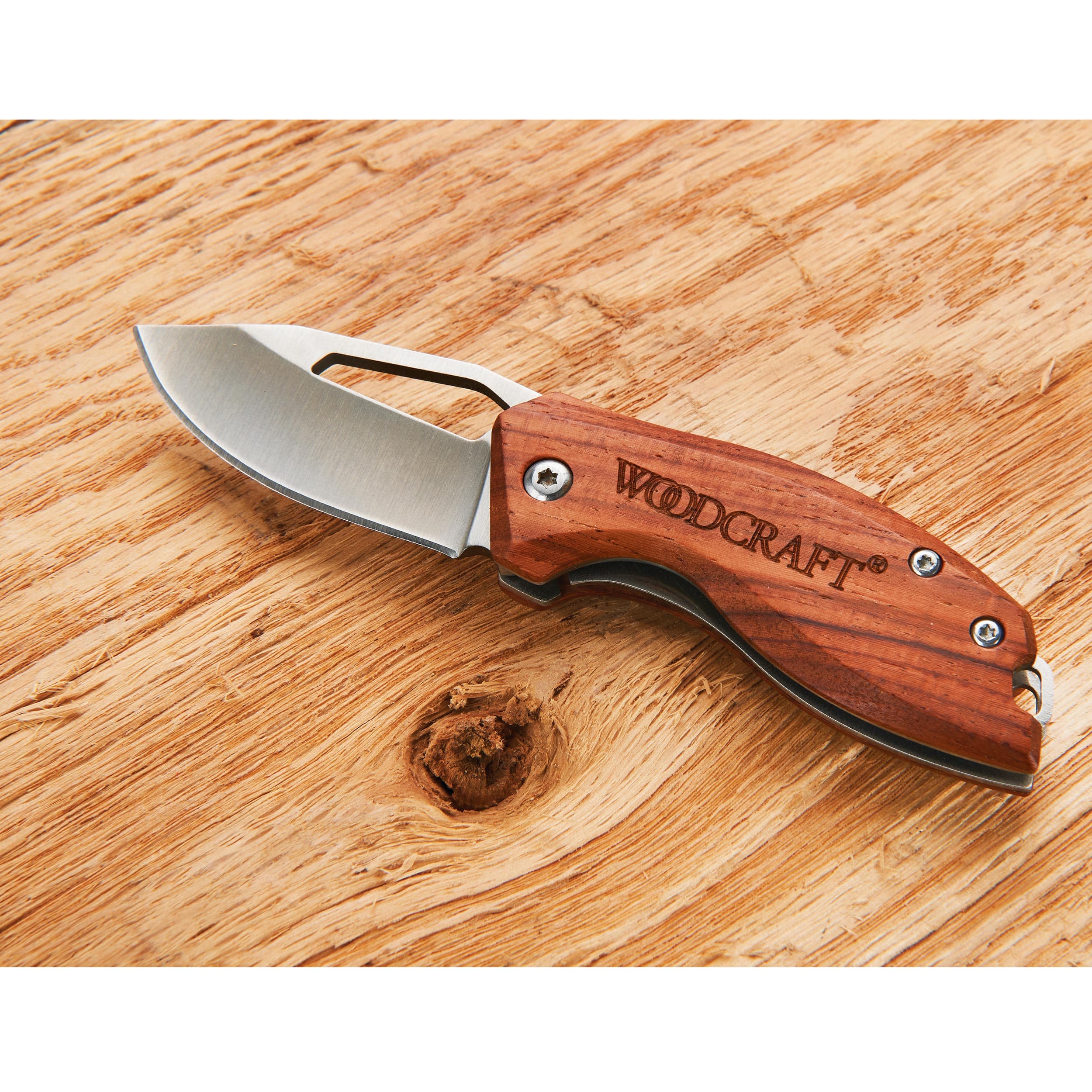 Liner Lock Pocketknife with Coralwood Handle - 5" - Image 2