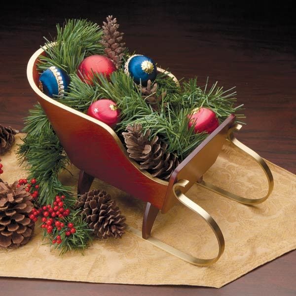 Holiday Tabletop Sleigh Downloadable Plan