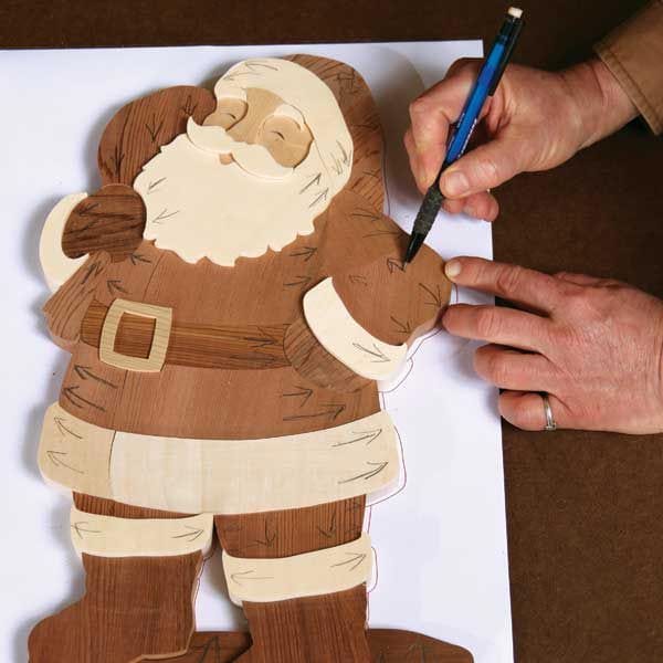Intarsia Santa - Downloadable Plan