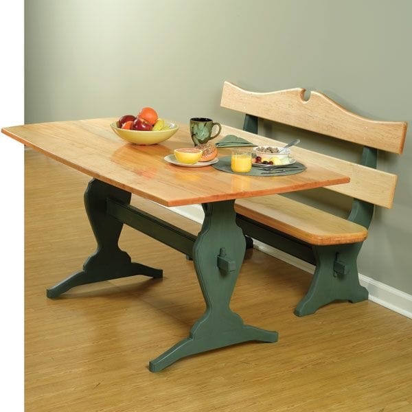 Trestle Table and Benches - Downloadable Plan