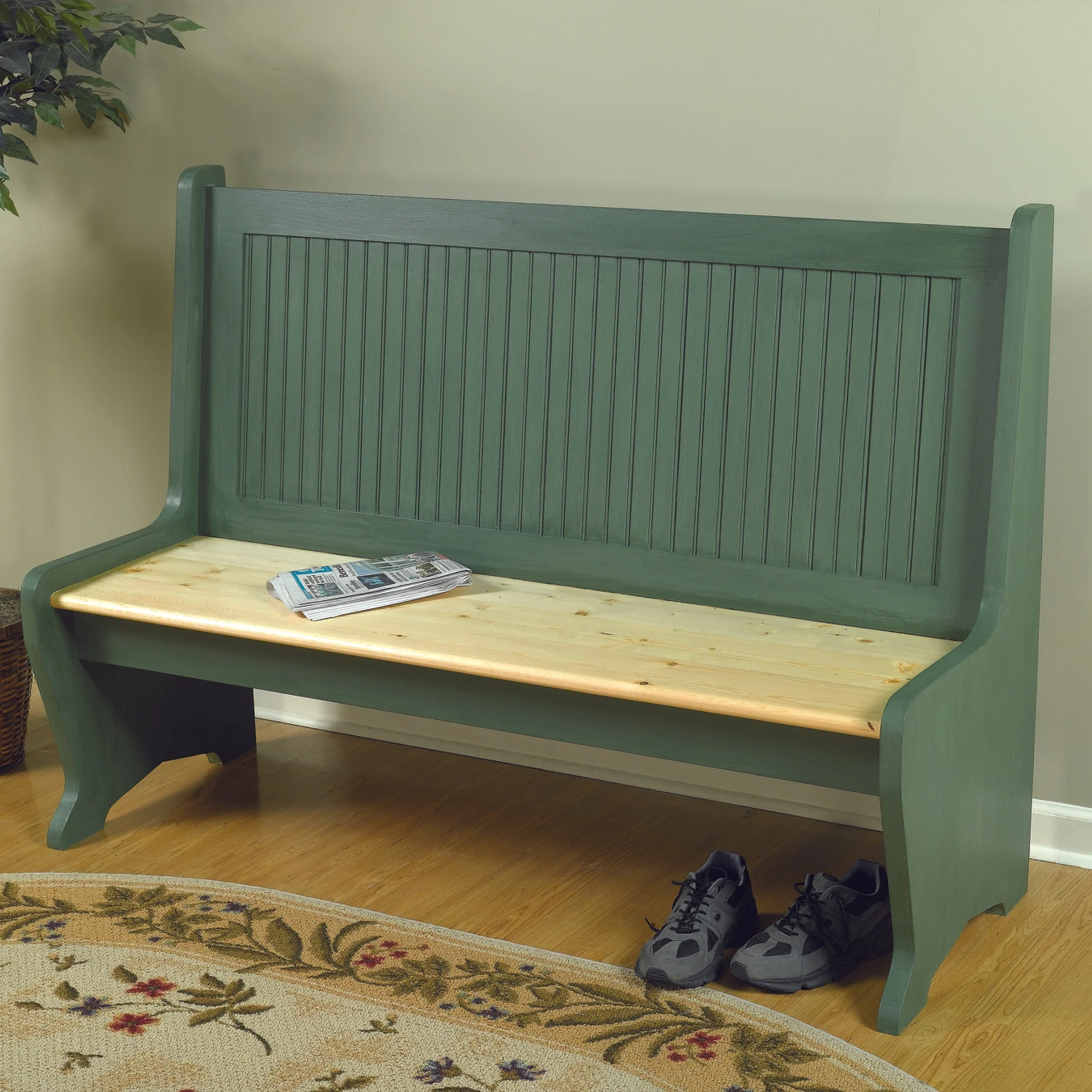 Woodworking Project Paper Plan to Build Dual Purpose Deacon's Bench