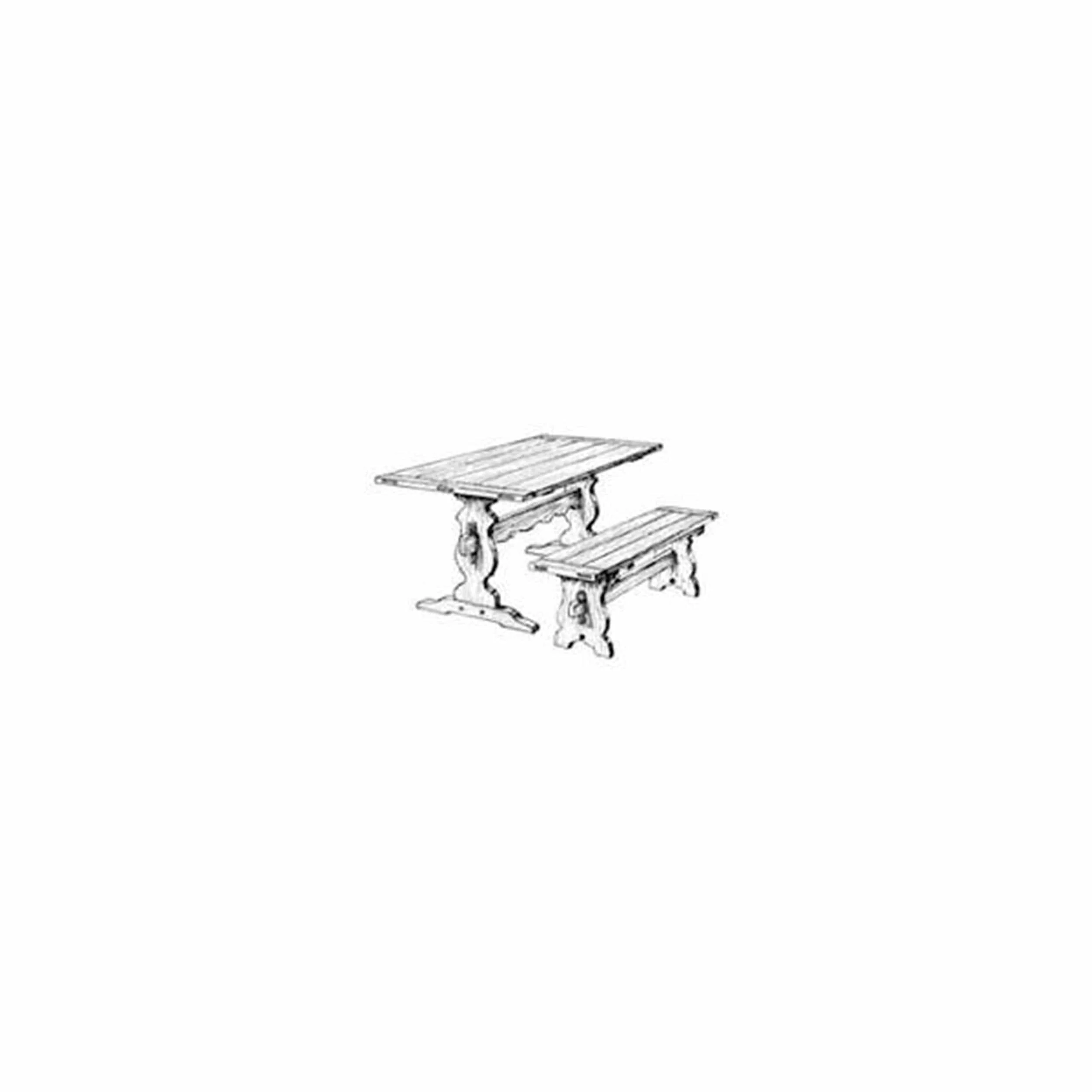 Trestle Dining Table And Bench Woodworking Plan