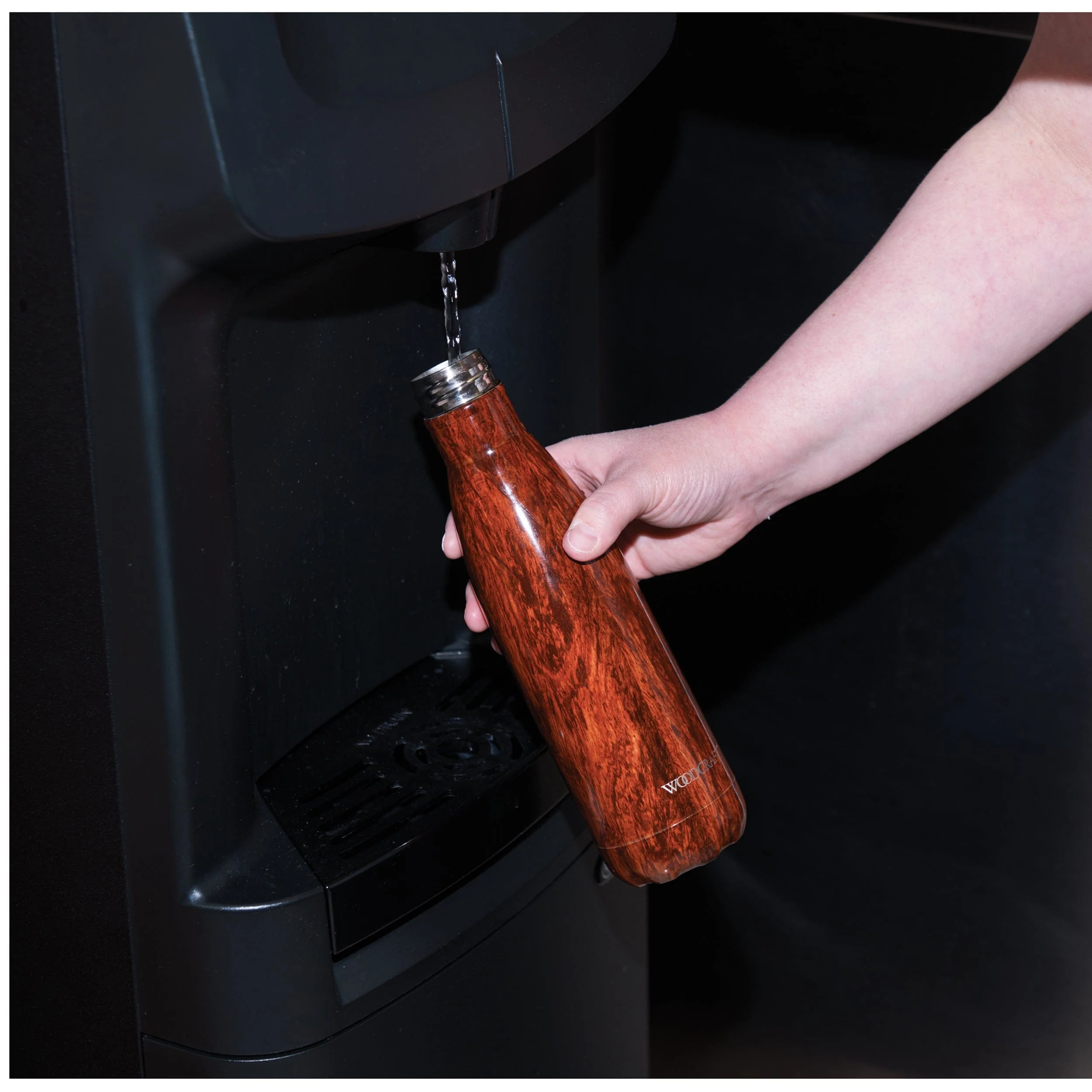 Woodgrain Water Bottle - 17 Oz - Image 3