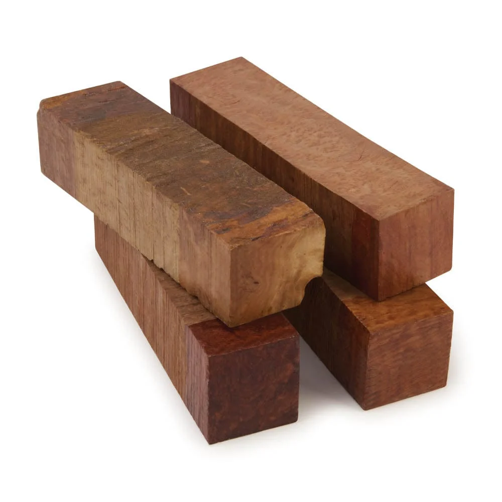 Australian Burl Wood Blanks - 1-1/2" x 1-1/2" x 6" - 4 Pack - Image 2