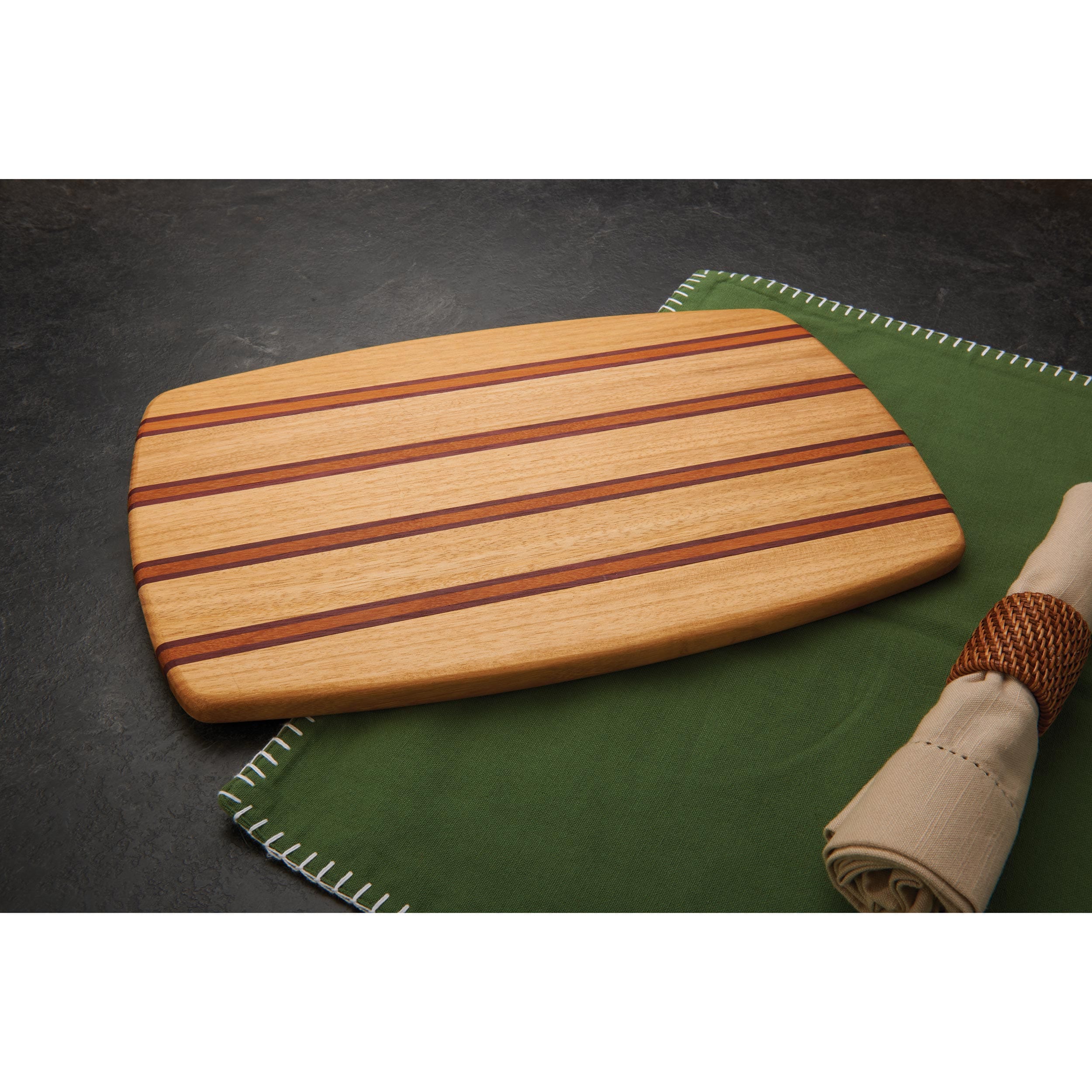 Exotic Cutting Board Kit - 3/4" x 10" x 16" - Angelim, Araracanga & Purpleheart - Image 3