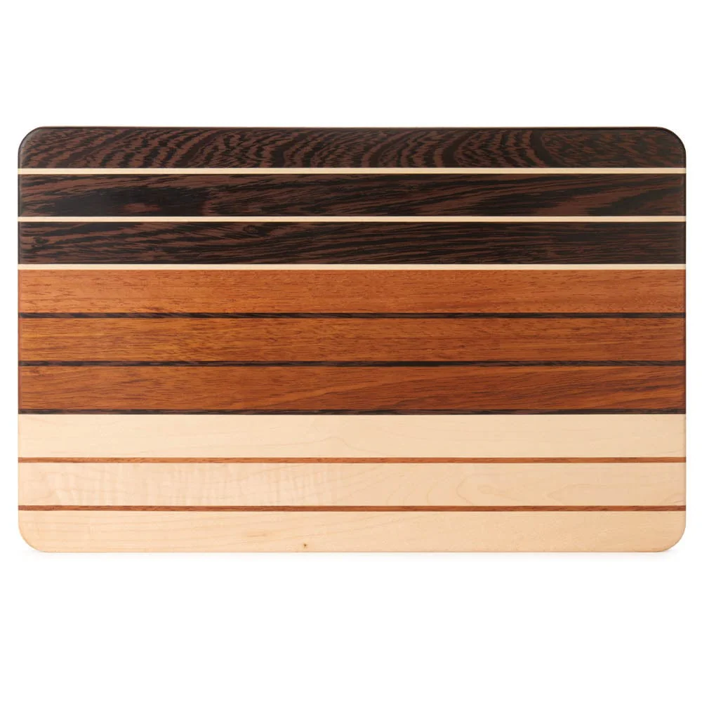Metropolitan Cutting Board Kit - 3/4" x 10" x 16" - Jatoba, Maple, and Wenge - Image 2