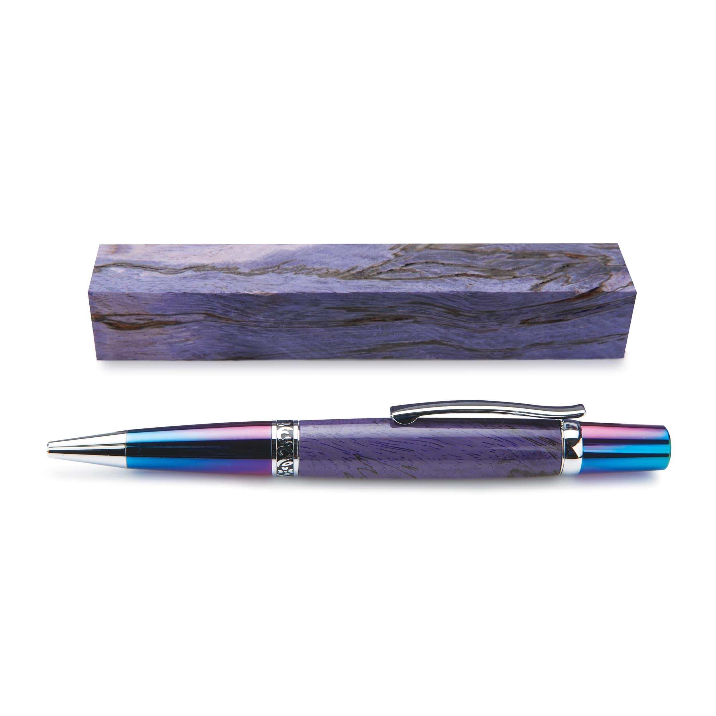 Stabilized & Dyed Spalted Tamarind Pen Blank - 3/4" x 3/4" x 5" - Image 16