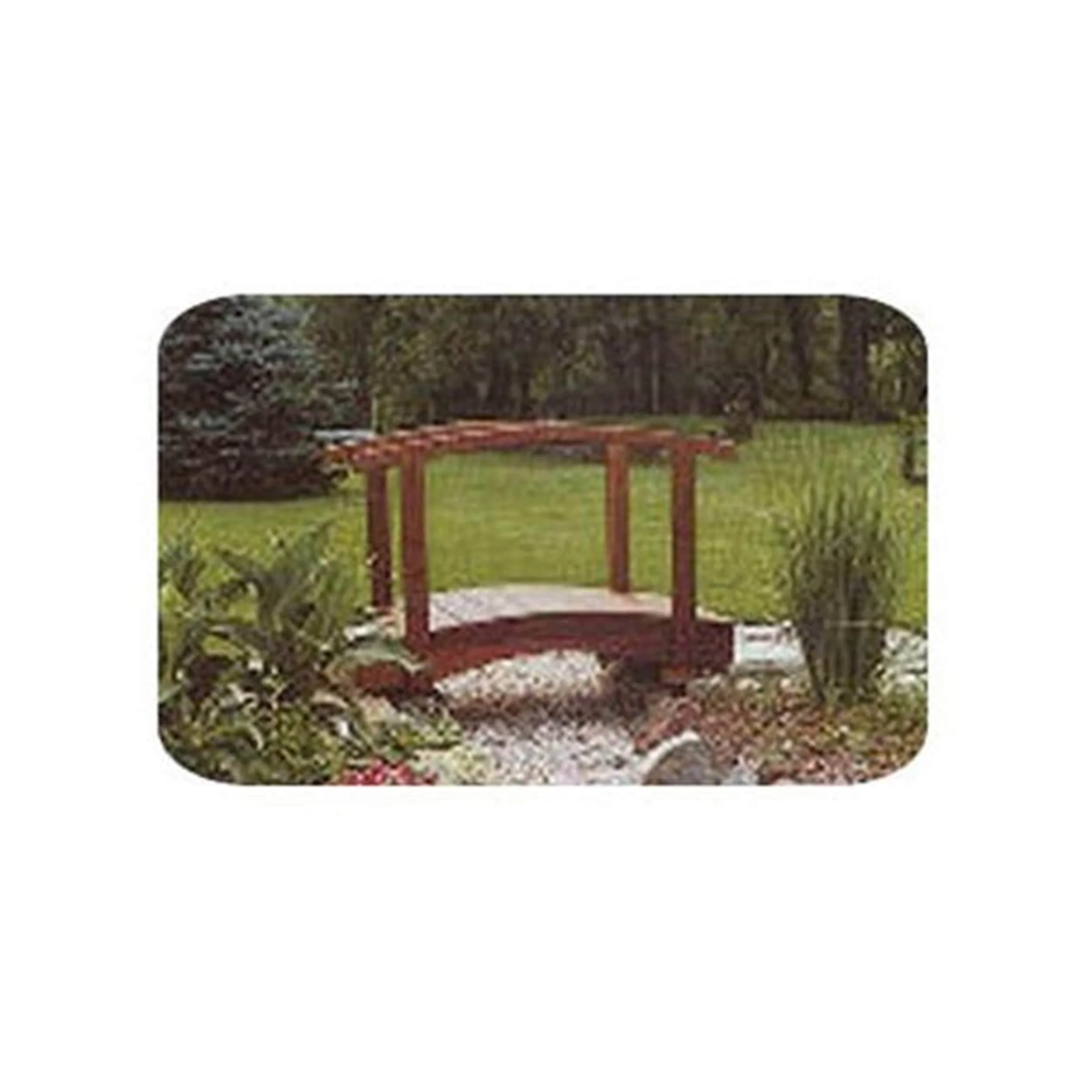 Woodworking Project Paper Plan to Build 5' Arched Lawn Bridge