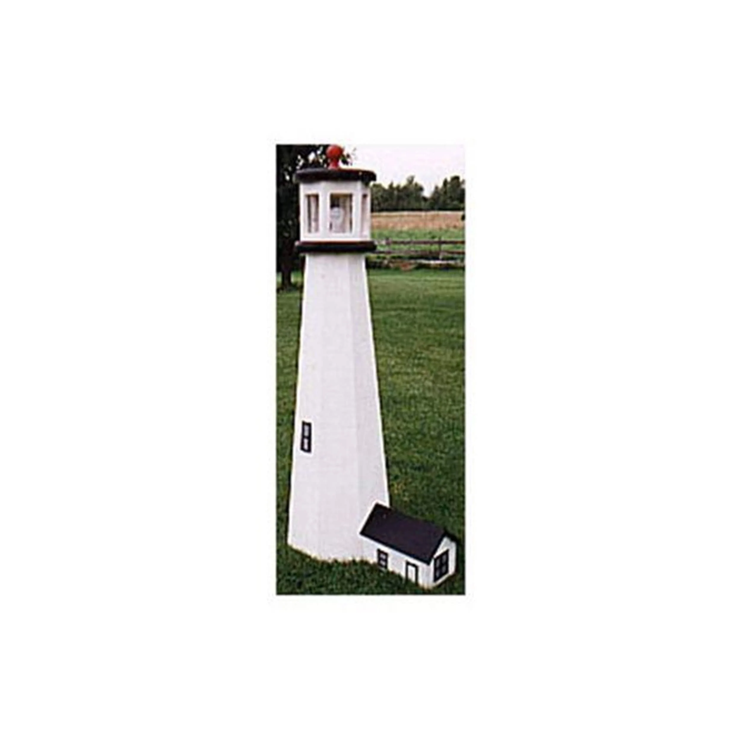 Woodworking Project Paper Plan to Build 5.5' Lighthouse with Dwelling