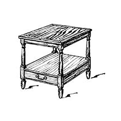 Woodworking Project Paper Plan to Build American End Table