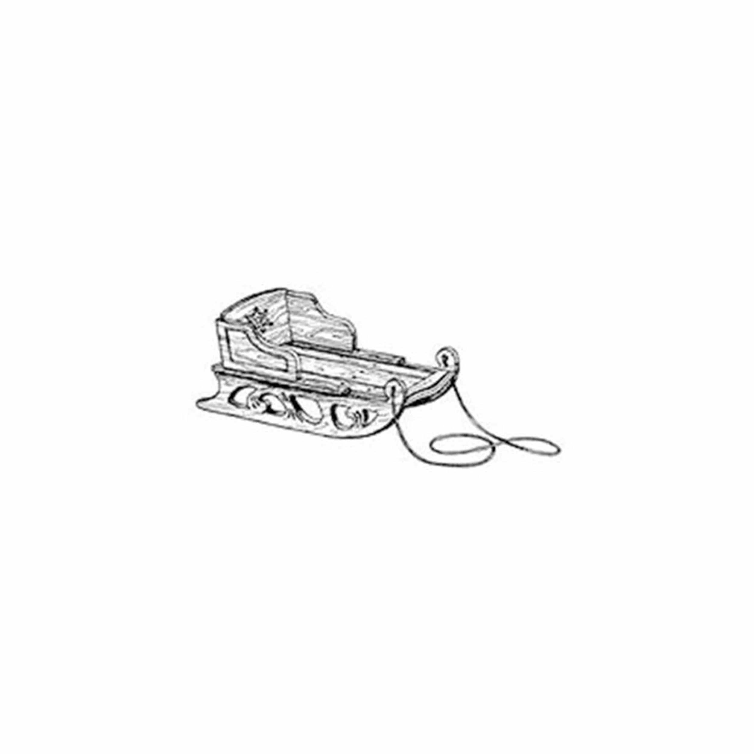 Woodworking Project Paper Plan to Build Antique Snow Sled