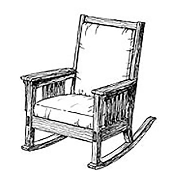 Woodworking Project Paper Plan to Build Authentic Mission Rocking Chair