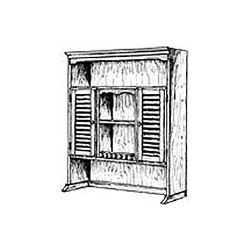 Woodworking Project Paper Plan to Build Bookshelf Hutch Plan II