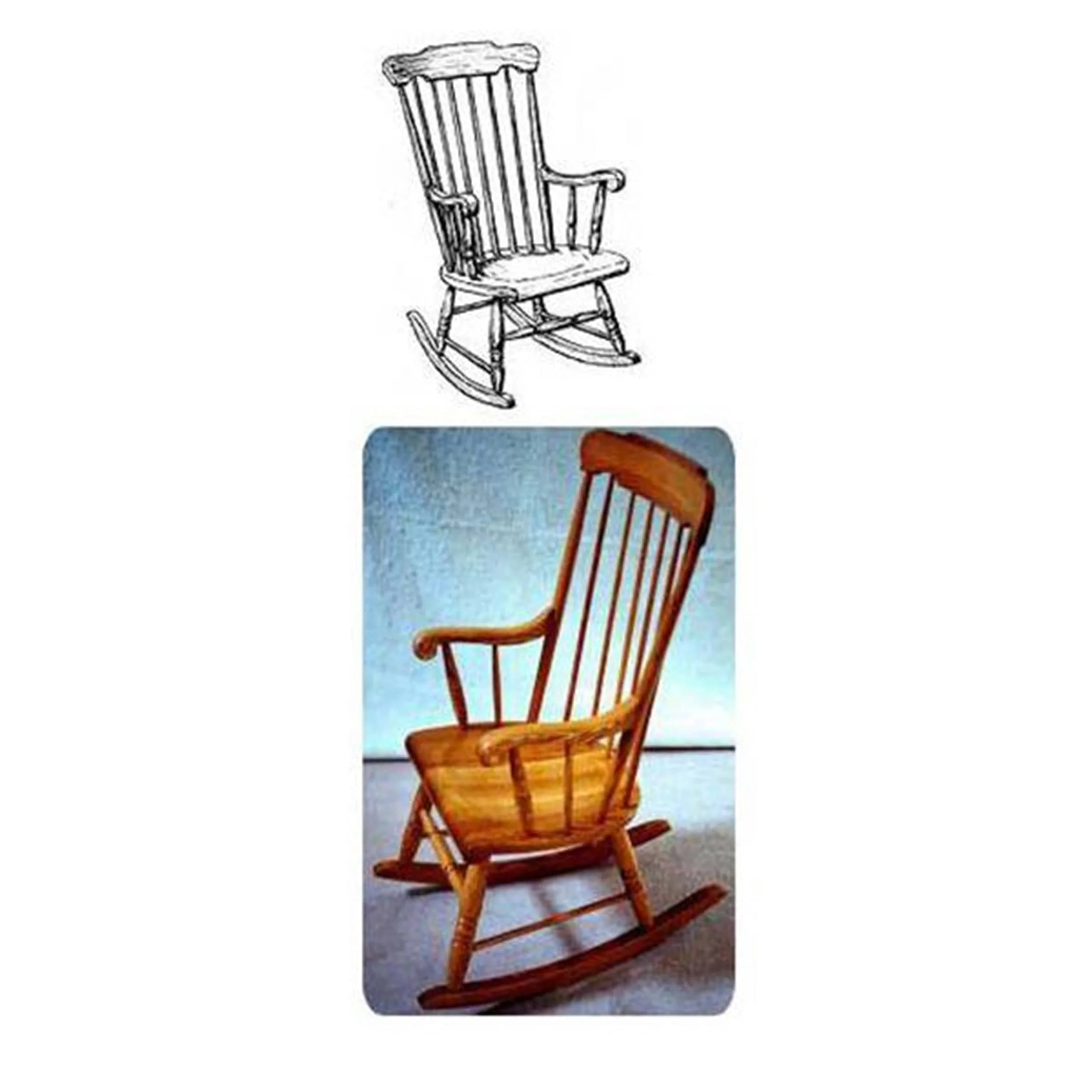 Woodworking Project Paper Plan to Build Boston Rocking Chair