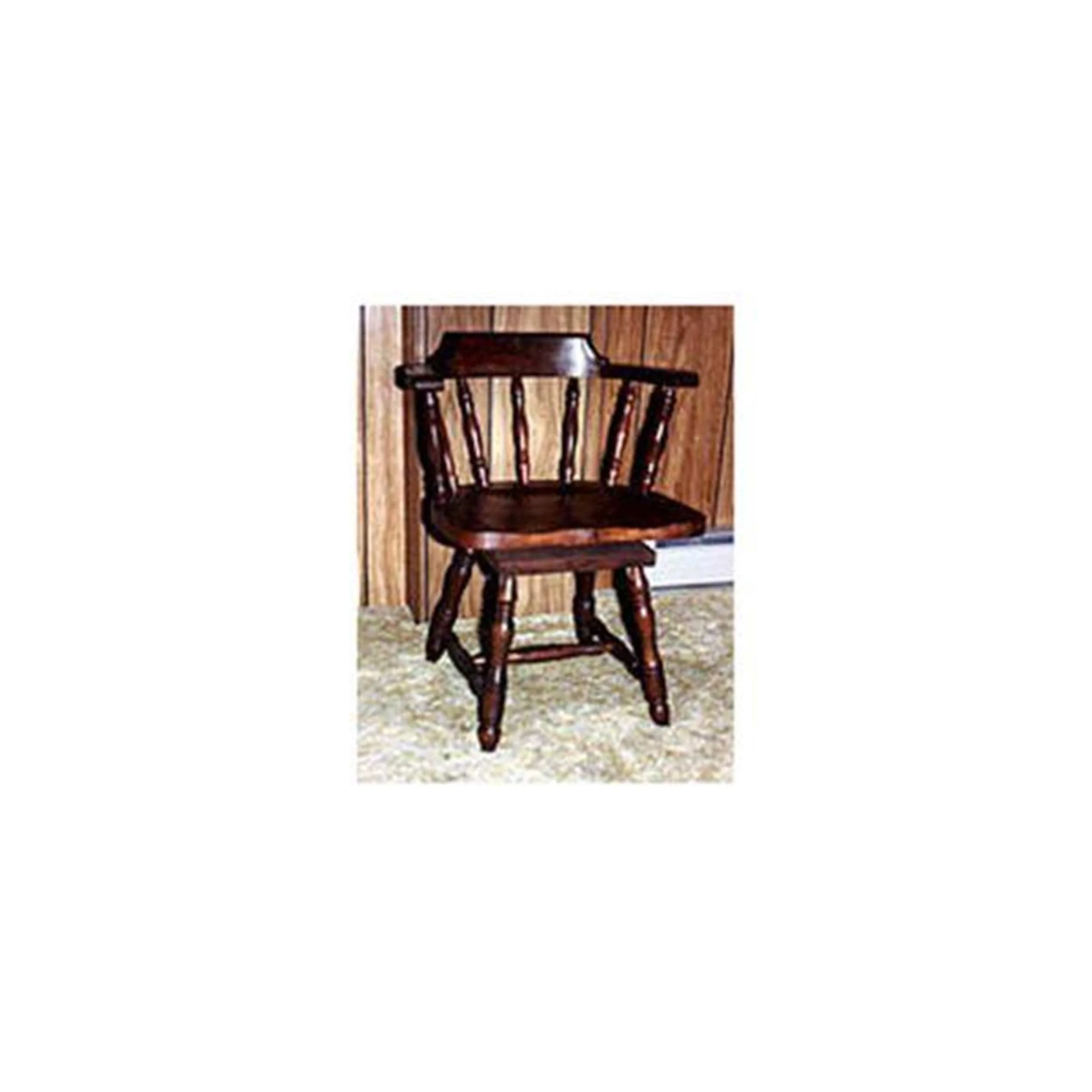 Woodworking Project Paper Plan to Build Captain's Swivel Chair