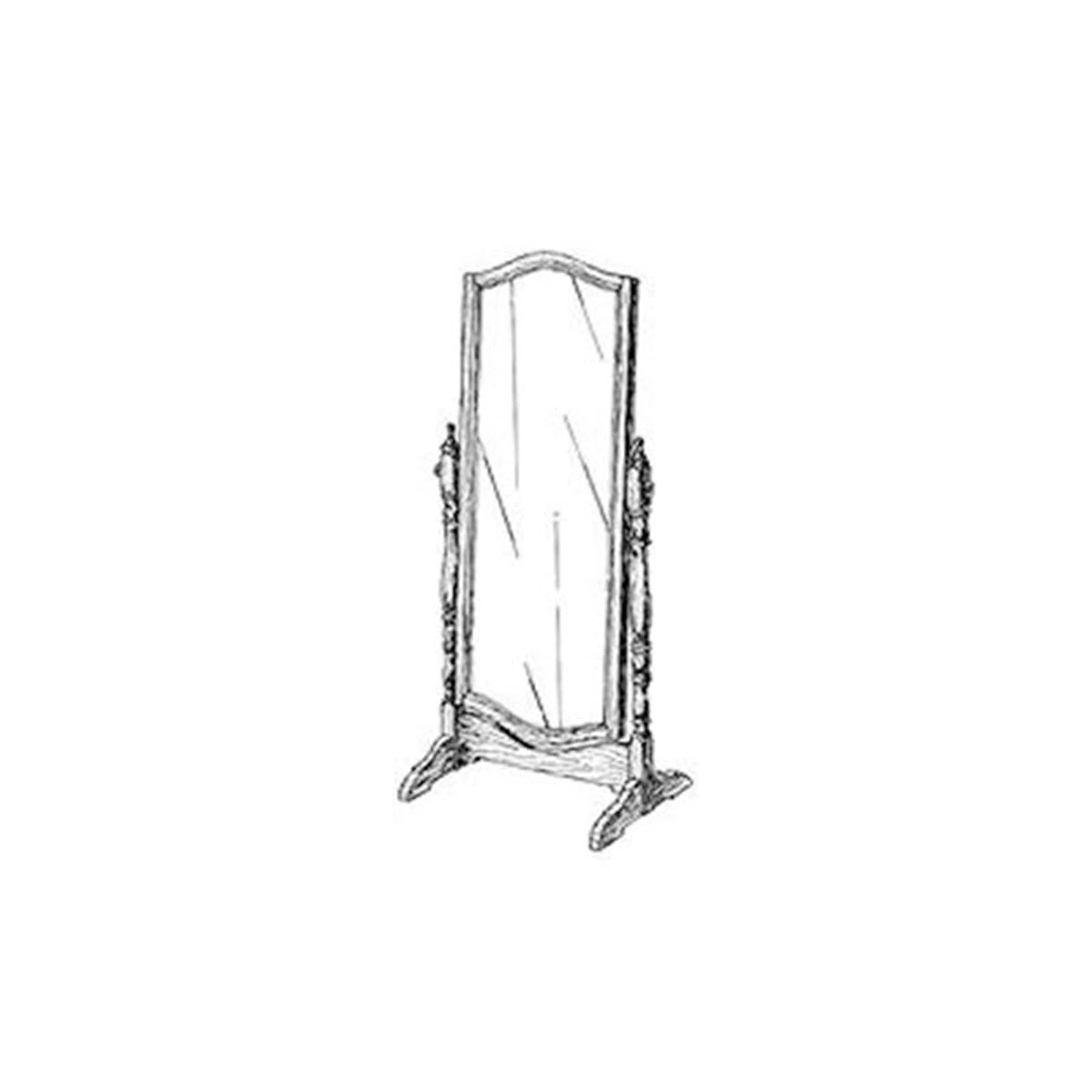 Woodworking Project Paper Plan to Build Cheval Mirror