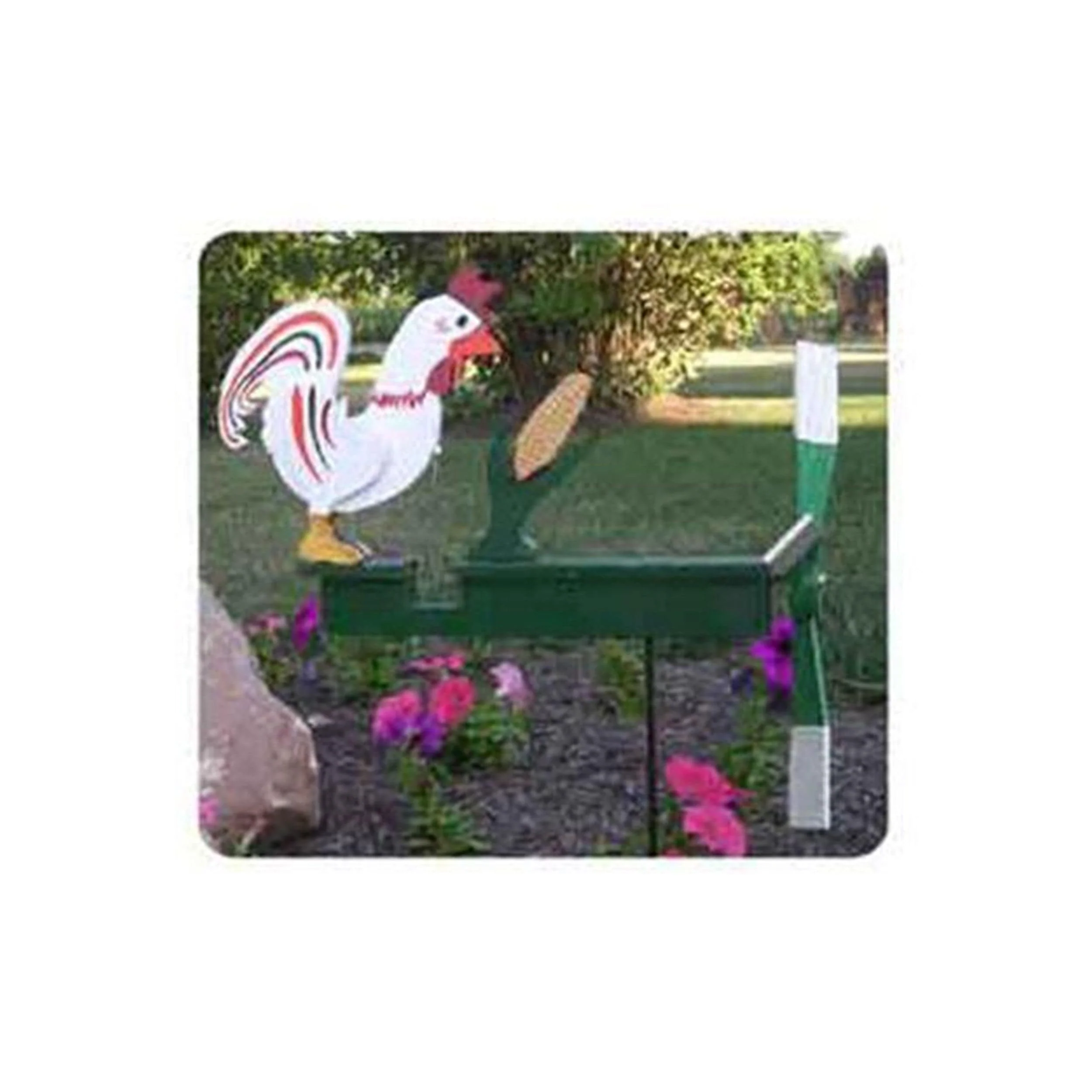 Woodworking Project Paper Plan to Build Chicken Pecking Corn Whirligig