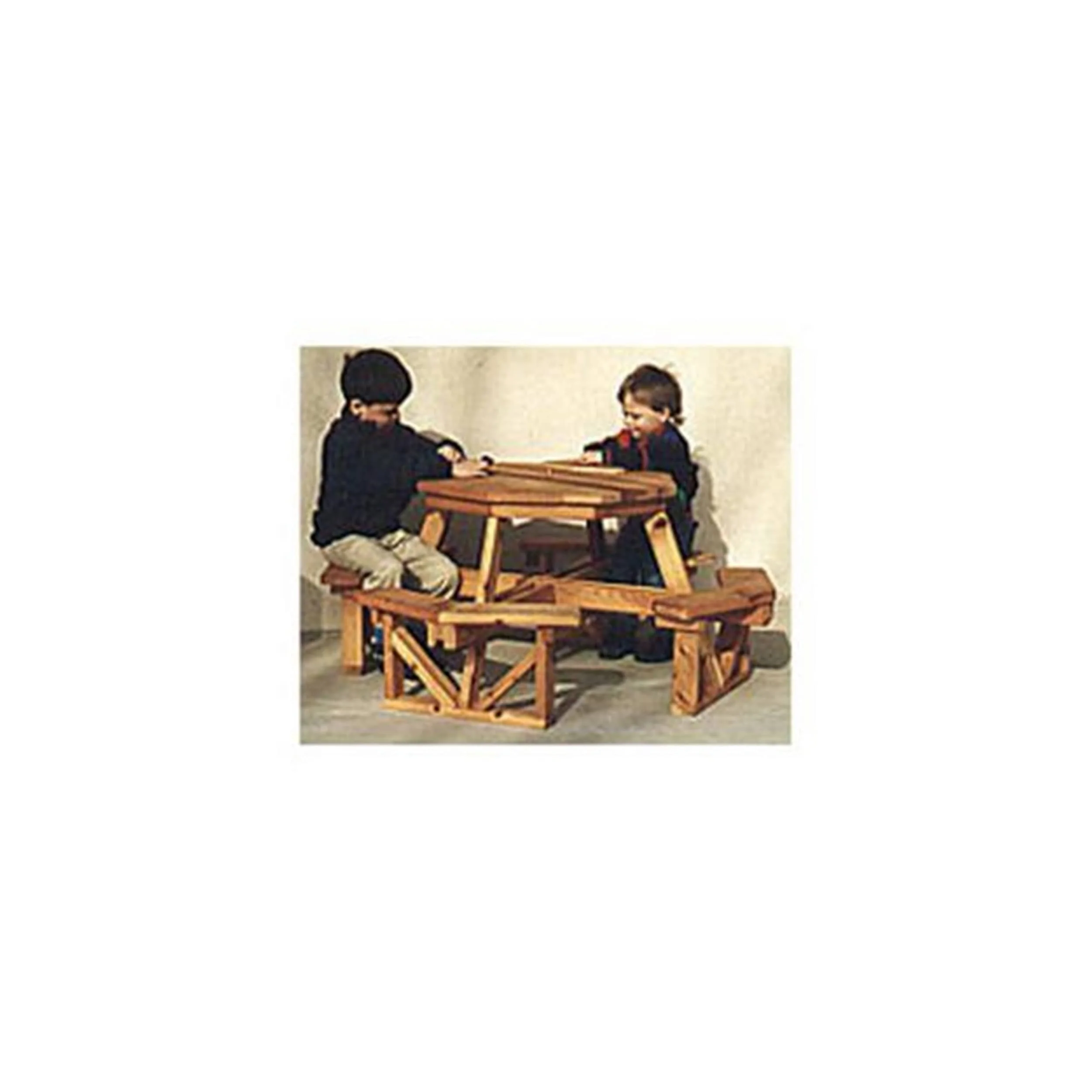 Woodworking Project Paper Plan to Build Child's Octagon Picnic Table