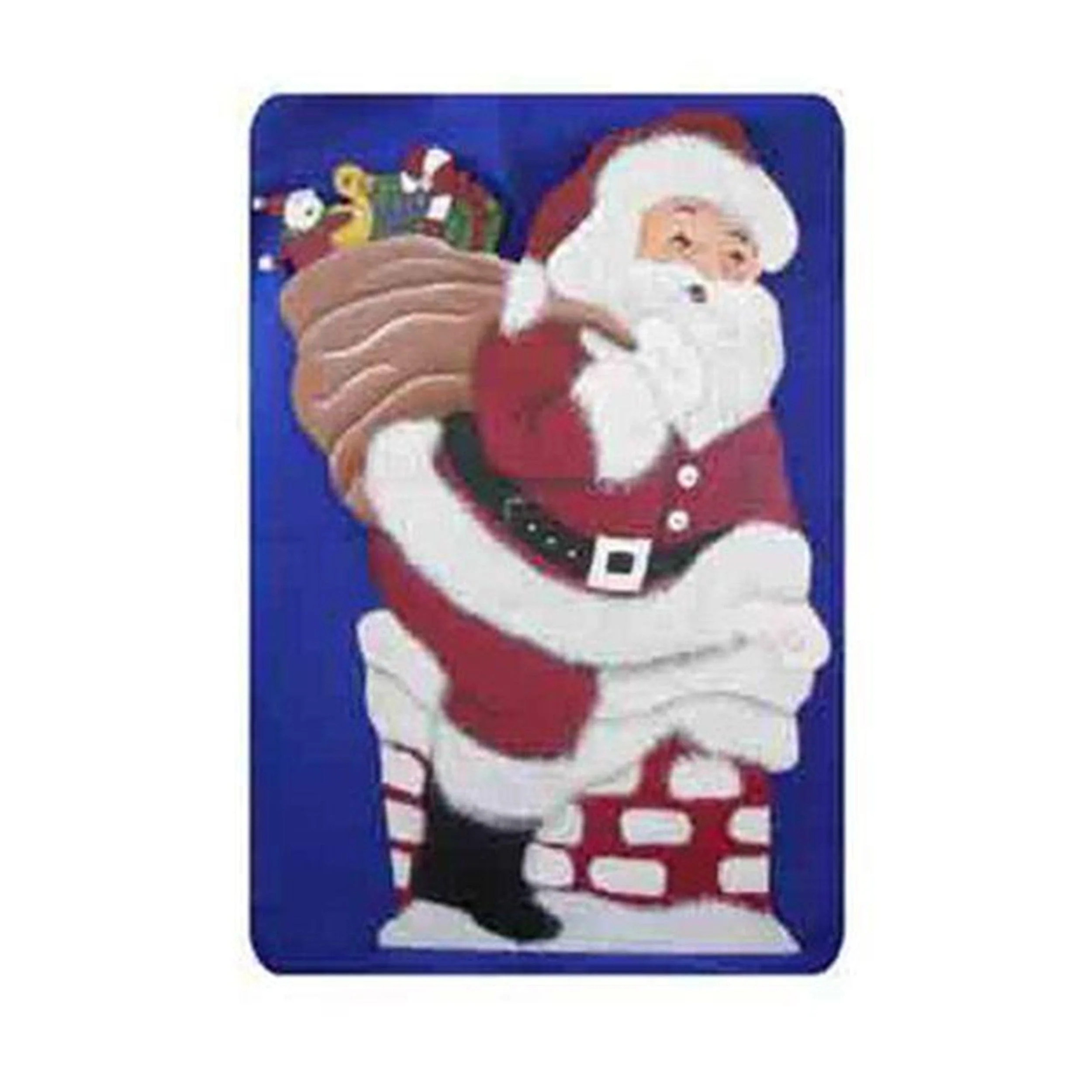 Woodworking Project Paper Plan to Build Country Santa in Chimney
