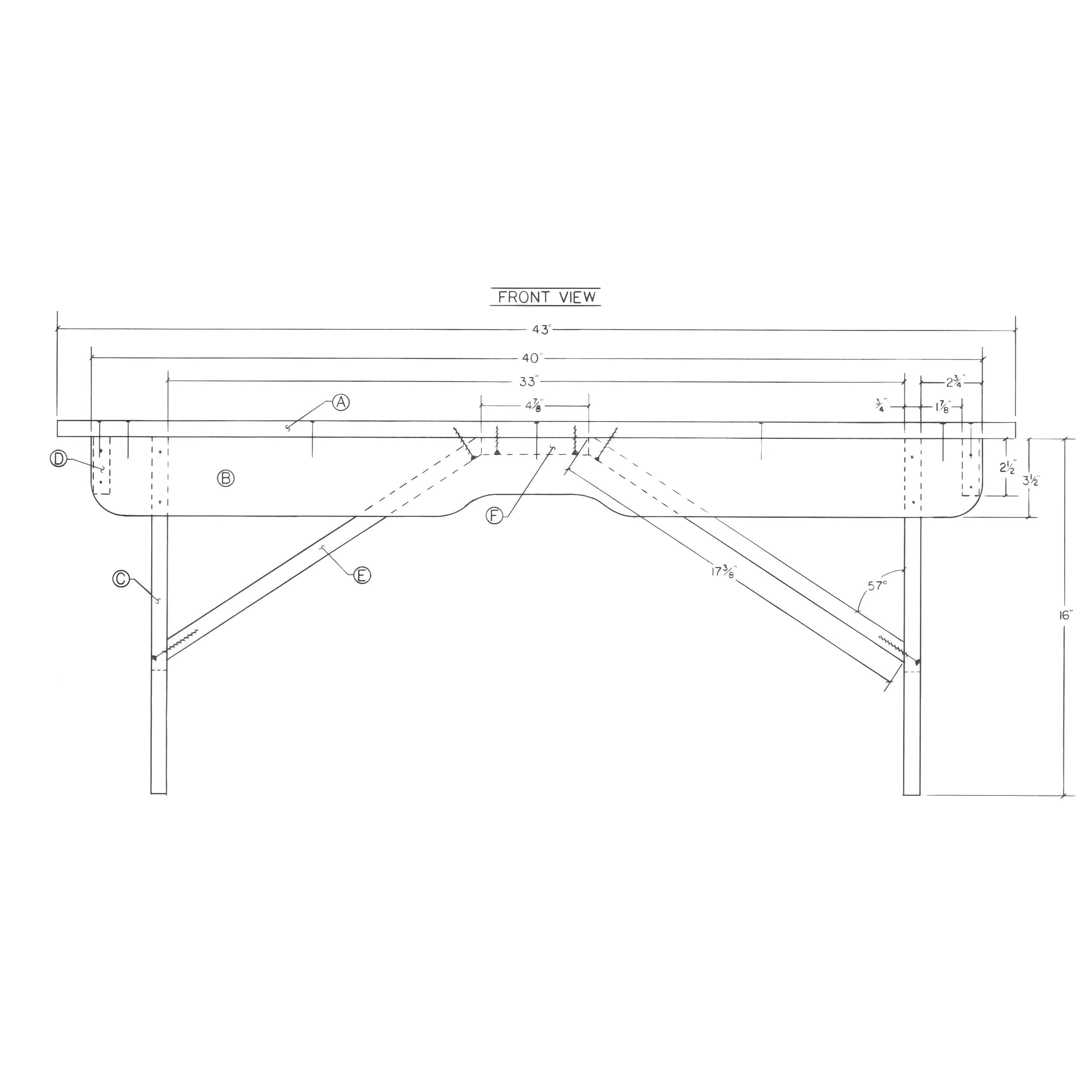 Woodworking Project Paper Plan to Build Deacons Bench