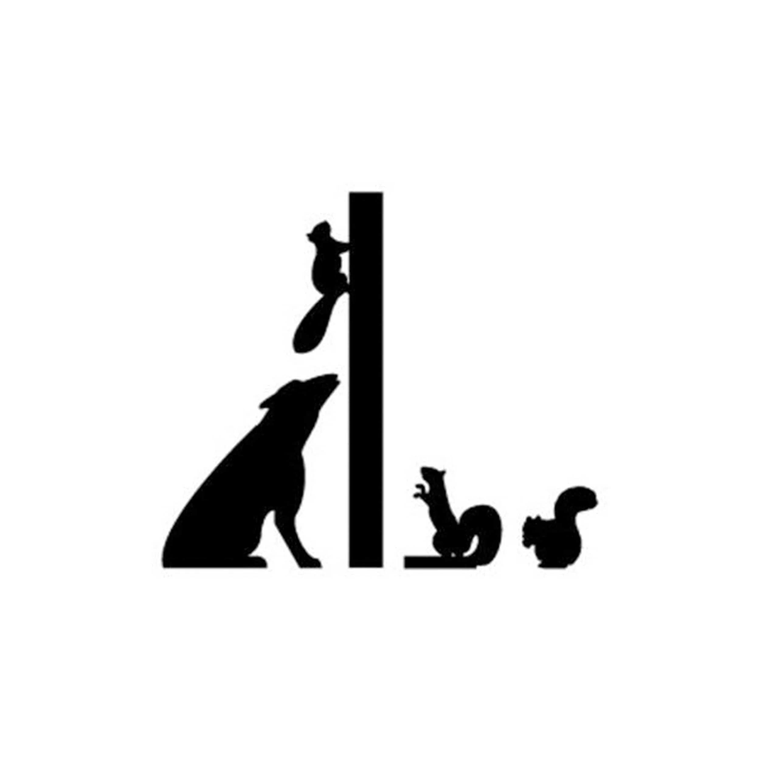 Woodworking Project Paper Plan to Build Dog and Squirrels Shadow