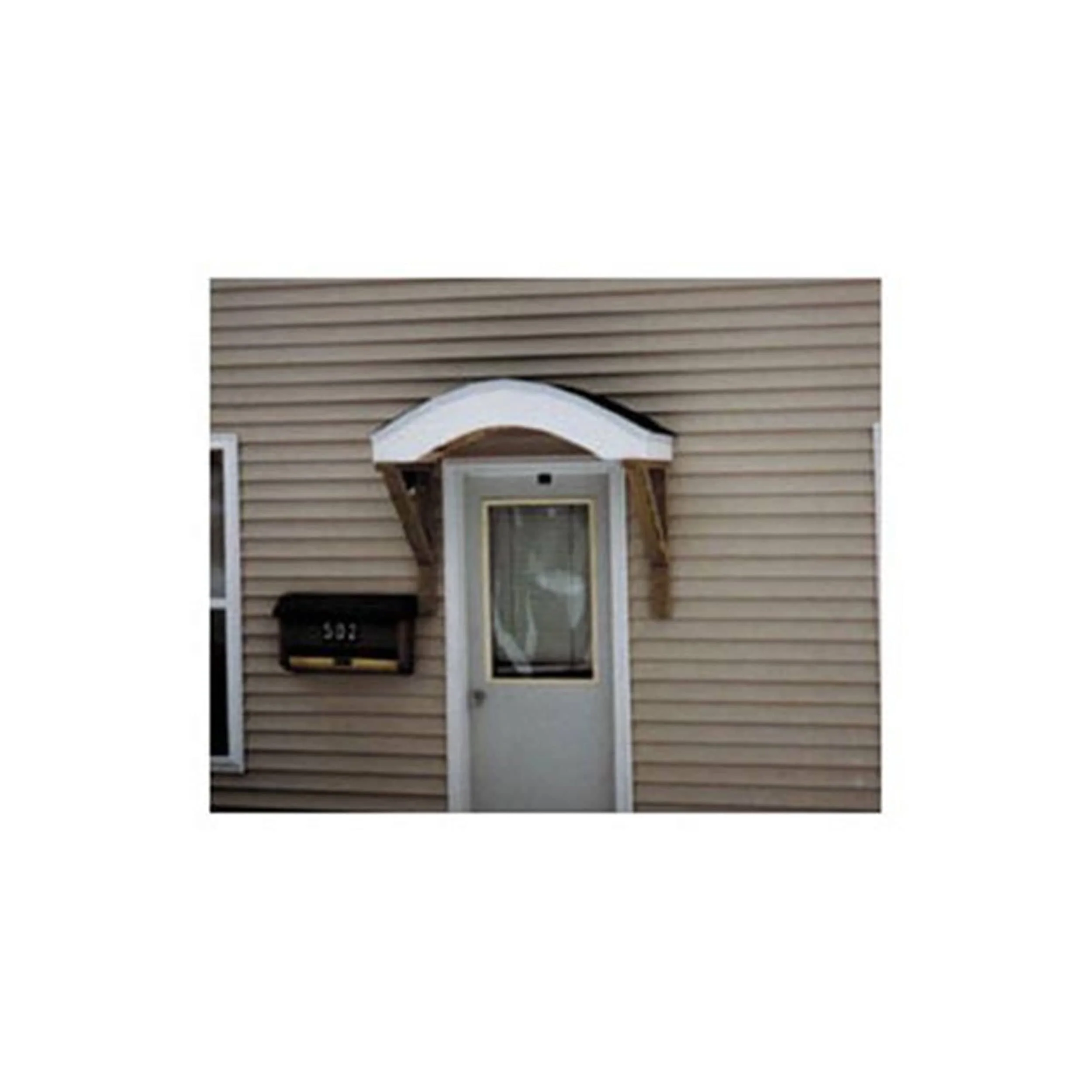 Woodworking Project Paper Plan to Build Doorway Shelter, Arched Top