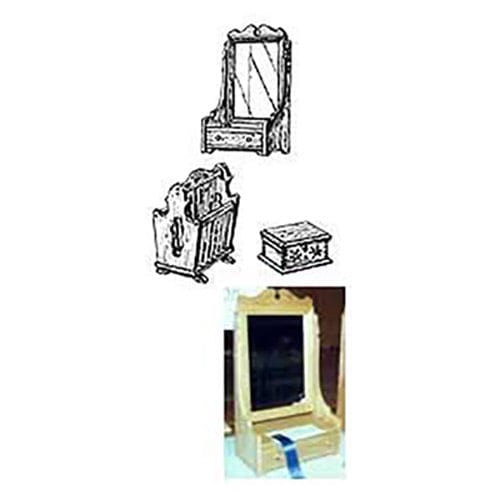 Woodworking Project Paper Plan to Build Dresser Mirror, Jewelry Box, Magazine Rack